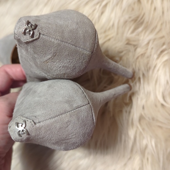 Sam Edelman grey suede heels SZ 9.5 - Picture 3 of 7